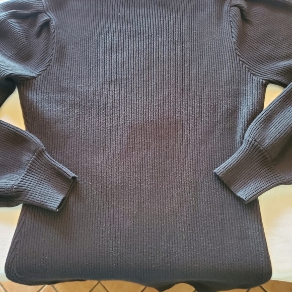 Anrabess Black‎ Ribbed Sweater Long Sleeve Sz. XL Dress - Picture 7 of 11